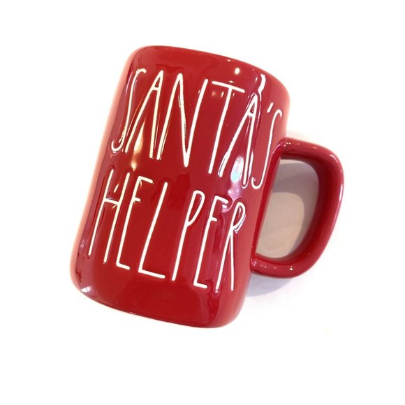 New Rae Dunn Red Coffee Mug Santas Helper New - Picture 5 of 6